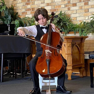 Rupert Archer on cello
