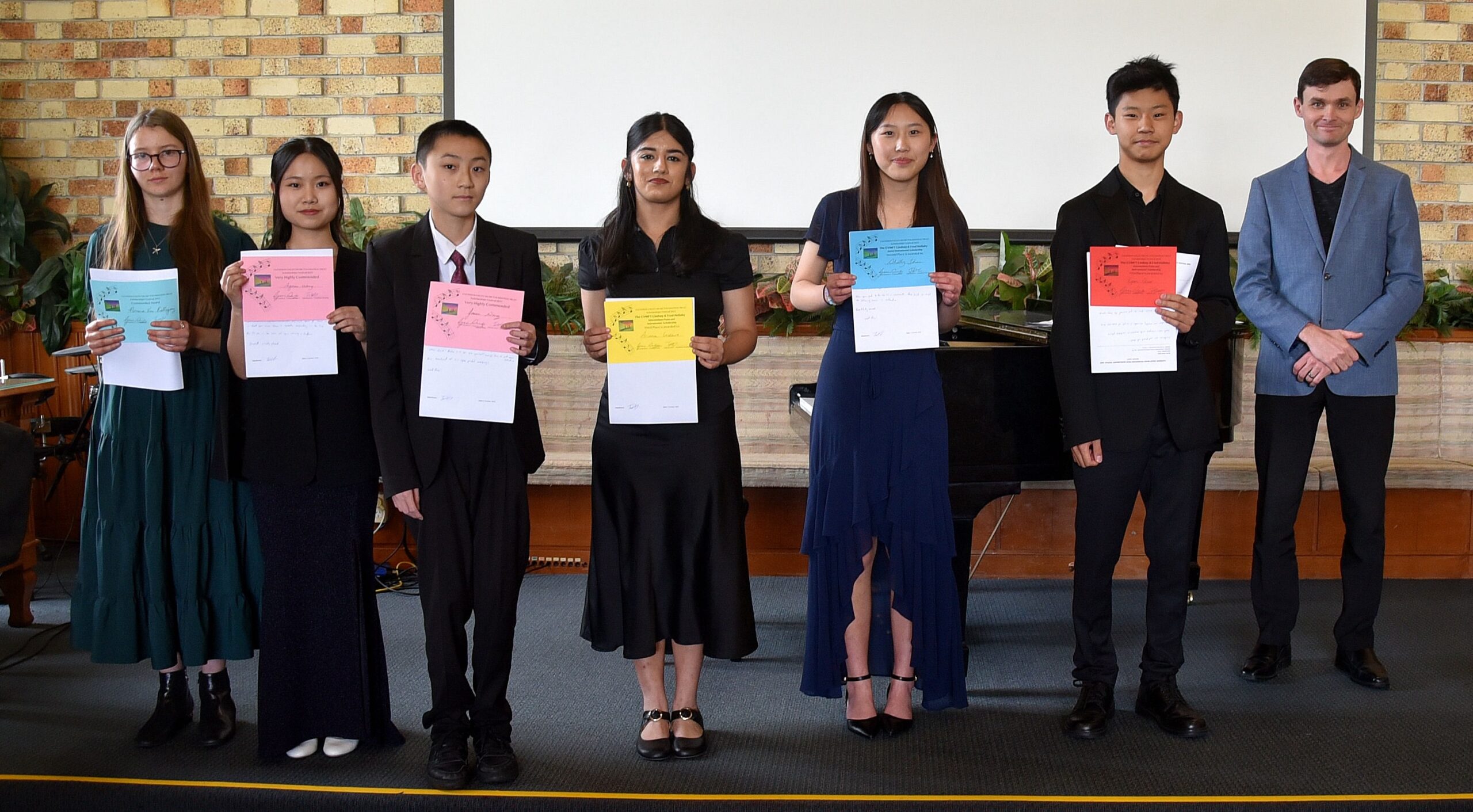 Intermediate Instrumental and piano winners